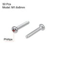 thumbnail image 2 of Unique Bargains M1.6x8mm Machine Screws Pan Phillips Head Screw Fasteners Bolts 50Pcs, 2 of 3