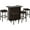 Brown, variant on Outsunny 5pcs Rattan bar Set