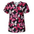 thumbnail image 4 of Medgear Women Scrubs V-neck Print Top and Multi-pocket Scrubs Pants Combo, 4 of 4