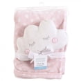 thumbnail image 2 of Hudson Baby Infant Girl Plush Blanket with Toy, Pink Cloud, One Size, 2 of 2
