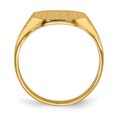 thumbnail image 2 of 14k Yellow Gold 9.0x11.0mm Signet Ring, 2 of 9