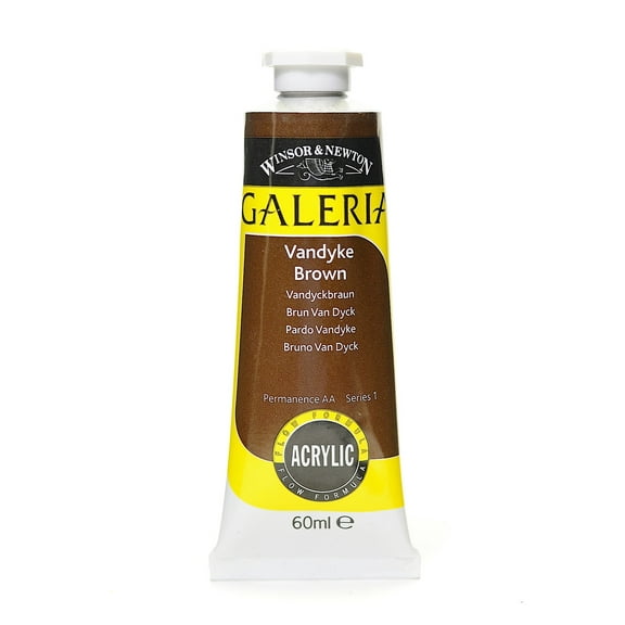 Galeria Flow Formula Acrylic Colours Vandyke brown, 60 ml, 676 (pack of 4)