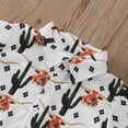 thumbnail image 4 of XUELUO Toddler Boys Casual Outfit Sets Short Sleeve Cartoon Prints T Shirt Tops Shorts Child Kids Gentleman Outfits Clothing Streetwear, 4 of 6