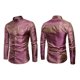 thumbnail image 1 of Cuello Alto Manga Larga Paisley Primavera Hombres Camisa Abotonada Tops (Rojo 3Xl)-200449.05 Likrtyny Caballero, 1 of 5