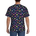thumbnail image 3 of Vsdgher Colored Balloons Print Men's Dry Fit Mesh Athletic Shirts Moisture Wicking Tennis T-Shirt Tops, 3 of 9