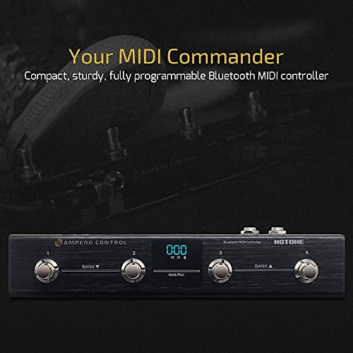 HOTONE MIDI Foot Controller Pedal Bluetooth Ampero Control 4