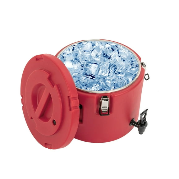 Miumaeov 20L/5.3gal Stainless Steel Beverage Dispenser Portable Insulated Water Cooler Bucket with Faucet