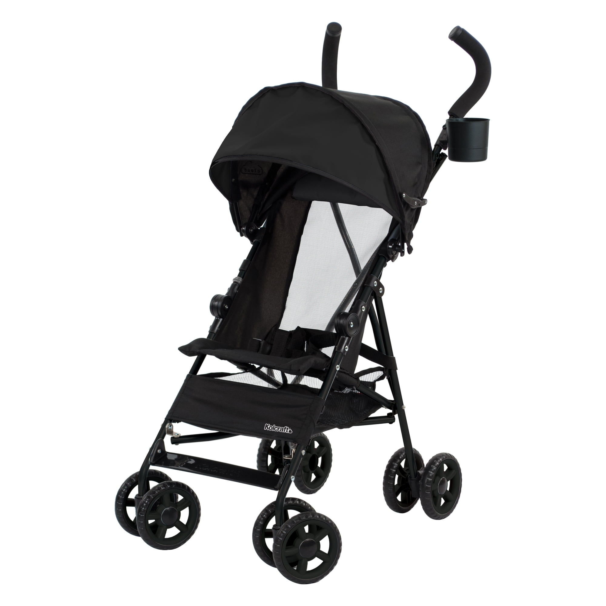 Kolcraft Cloud Umbrella Unisex 9.5 lb. Stroller, Black for Child/Toddler