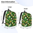 thumbnail image 4 of Balery St Patrick's Day10 Vintage Canvas Backpack for Men and Women - Large Capacity, Durable Travel Laptop Bag for School, Work, Hiking, and Outdoor Activities, 4 of 7