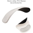 thumbnail image 3 of MOSISO Wrist Rest Support for Mouse Pad&Keyboard Set, Circle Curved Ergonomic Mousepad&Coaster Non-Slip Base Home/Office Pain Relief&Easy Typing Pad with Soft Cloth&Silicone Lining, 3 of 7