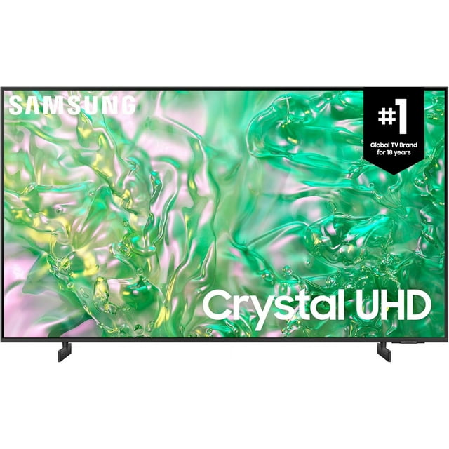 SAMSUNG 55” Inch Class Crystal UHD DU8000 Series with Crystal Processor 4K Smart TV (2024 Model - UN55DU8000FXZC) – Open Box