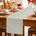 thumbnail image 5 of Grey Striped Table Runner 90 Inches, Vintage Stripes Ombre Bed Runner Dresser Scarves Tabletop for Indoor Outdoor Parties/Ceremony/Banquet, 13" x 90", 5 of 9