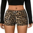 thumbnail image 2 of Womens Shorts Cheetah Print Shorts Leopard Micro Shorts Y2k Mini Shorts Rave Party Outfits, 2 of 6