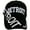 Black/Black White Script, variant on Detroit Large Lettering Men's Adjustable Baseball Cap (Navy/Navy Orange Script)