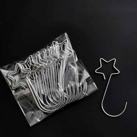 

House Necessities Multi-purpose Metal Star Shape Hooks Christmas Tree Holder Decoration Gold 20PCS Wall Decor Living Room Prime Deals