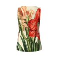 thumbnail image 5 of Lsque Vibrant Amaryllis Flowers Printed Workout Tank Tops for Women, Athletic Sports Tank Tops, Compression Sleeveless Dry Fit Shirts,Sleeveless Yoga Shirt-, 5 of 9