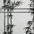 thumbnail image 3 of Oriental Furniture 7 Ft Tall Double Cross Bamboo Tree Shoji Screen, black, 5 panel, 3 of 4