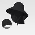 thumbnail image 4 of HONHUZH Summer Hats Womens Wide Brim Sun Hat With Windproof Chin Strap UPF 50 Summer Fishing Hat, 4 of 5