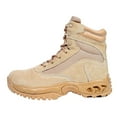 thumbnail image 3 of Men's Tactical Military Combat Boots Air-Tac Desert Storm 6 with Zipper Suede Sand Tan Leather Slip Resistant Boots, S11.5W, 3 of 4