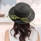 thumbnail image 5 of 56-58 cm circunferencia del sombrero sombrero de paja de mimbre femenino sombrero de verano sombrilla al aire libre sombrero de playa protector solar sombrero de copa plano plegable, 5 of 5