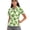 Clover, variant on St. Patrick's Clover Pattern Golf Shirt, Breathable Daily Casual Moisture Wicking Pullover for Tennis Travel Outdoor V Neck Size XX-Large