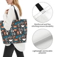 thumbnail image 3 of Easygdp Coffee Lover Print Bolsas Tote para Mujer, Bolsos de Hombro para Viaje, Bolsos de Mano de Gran Capacidad para Compras y Trabajo, 3 of 8
