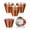Copper 1.5oz, variant on Fit Meal Prep [24 Pack 2.5 oz Stainless Steel Sauce Cups - Copper Plated Individual Round Condiments Ramekins, Commercial Grade Safe/Portion Dipping Sauce Kitchen Set
