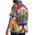 thumbnail image 3 of Mind car Men's Casual Hawaiian Button Down Short Sleeve Summer Beach Printed Shirt, 3 of 6
