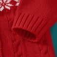 thumbnail image 7 of Baby Jacket Winter Red Christmas Reindeer Newborn Infant Boys Girls Knitted Coats Casual Long Sleeves Button Up Toddler Knitwear, 7 of 7