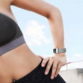 thumbnail image 5 of Queilt Fitbit Charge 3/4 bracelet canvas Gray (L), 5 of 5