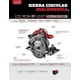 thumbnail image 2 of Sierra Circular Inalámbrica 7-1/4 20 V1 Hp 4500 Rpm Urrea Urrea SCB1120, 2 of 2
