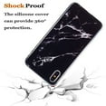 thumbnail image 4 of Dteck Compatible for iPhone X/iPhone XS Phone Case,Lightweight IMD Marble Pattern Soft TPU Silicone Shockproof Slim Protective Cover,Black Marble, 4 of 5