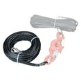 thumbnail image 3 of Astra Depot 50ft x 1/4 inch Black Synthetic Rope Extension Winch Line Cable 7500lb with Thimbles Protective Sleeve ATV UTV (1pc), 3 of 6