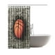 GCKG Rideau de Douche de Sport de Basket-Ball, Gris Mur de Brique Tissu Polyester Rideau de Douche Ensembles de Salle de Bains avec des Crochets 66x72 Pouces – image 2 sur 3