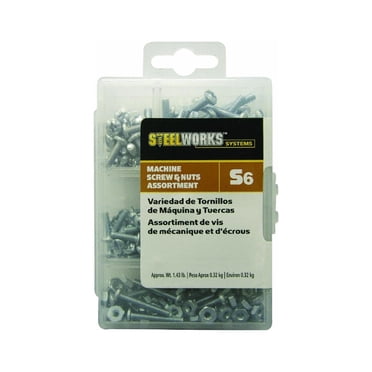900PC Hardware Machine Screws Assortment Kit Phillips Pan Head Nuts