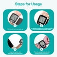 thumbnail image 4 of Blood Pressure Monitor, BDUN Rechargable Blood Pressure Machine Wrist with Voice Broadcast and 180 Memory for Dual User, 4 of 12