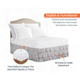 thumbnail image 2 of SGI Bedding 18 Inch Multi Ruffled Bed Skirt | Microfiber Bed Skirt | Fade Resistant, Wrinkle Free, Anti-static, Decorative, Extra Storage Space, Clutter-Free | Full, Light Gray, 2 of 8