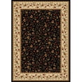 thumbnail image 1 of Radici 1593-1111-BLACK Como Rectangular Black Traditional Italy Area Rug- 5 ft. 5 in. W x 7 ft. 7 in. H, 1 of 1