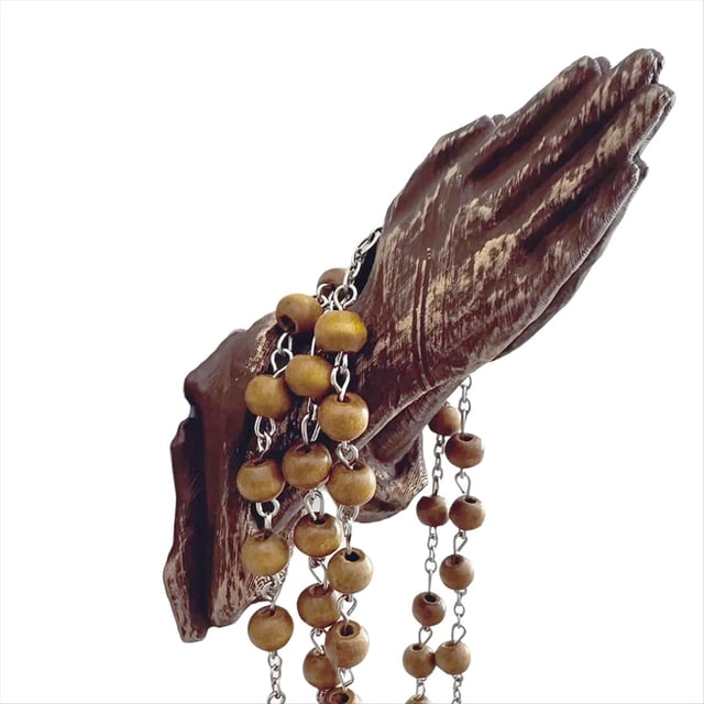 Lámpara de Pared con Forma de Oración, Estilo Lujoso, Colgante para Sala de Estar, Decoración del Hogar, Artesanías de Resina, Pequeños Adornos Marrones