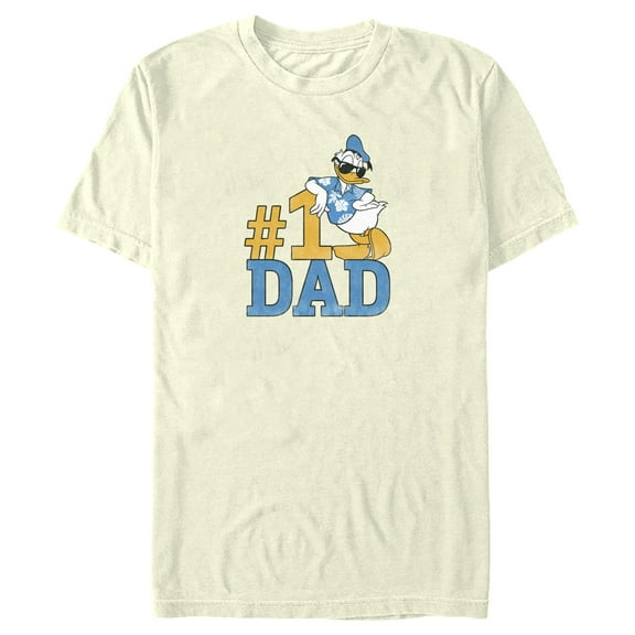 Men's Mickey & Friends Father's Day Donald #1 Dad Graphic Tee Beige X Large