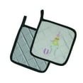 thumbnail image 2 of Caroline's Treasures Alphabet U for Unicorn Pair of Pot Holders, 2 of 2
