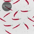 thumbnail image 5 of Shower Curtain, Dried chili pepper Waterproof Fabric Plastic Shower Curtain, Drying Fast Bathroom Curtain with 9 Buttonholes, Ruffle Shower Curtain 60x72in, 5 of 8