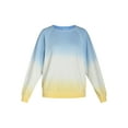thumbnail image 5 of Time and Tru Women’s Washed Sweatshirt with Long Sleeves, Sizes S-XXXL, 5 of 5
