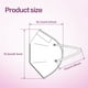 thumbnail image 2 of Mascarilla facial KN95, respirador desechable Miuphro, paquete de 50 unidades, color blanco, 2 of 5