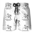 thumbnail image 1 of Simple Beach Coconut Tree 3D Printed Short Pants Mens Summer Board Shorts Swimsuit Male Swimming Trunks Quick-dry Custom Shorts, 1 of 5
