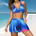 thumbnail image 2 of EGNMCR Tankini Bathing Suits for Women Plus Size Fashion Summer Strappy Casual Printed Swimsuit Swimwear Beachwear Two Piece Set Summer Sale, 2 of 5