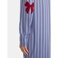 thumbnail image 3 of Martha Stewart Everyday Women's Henley Sleepshirt with Long Sleeves, Sizes S-XXL, 3 of 4