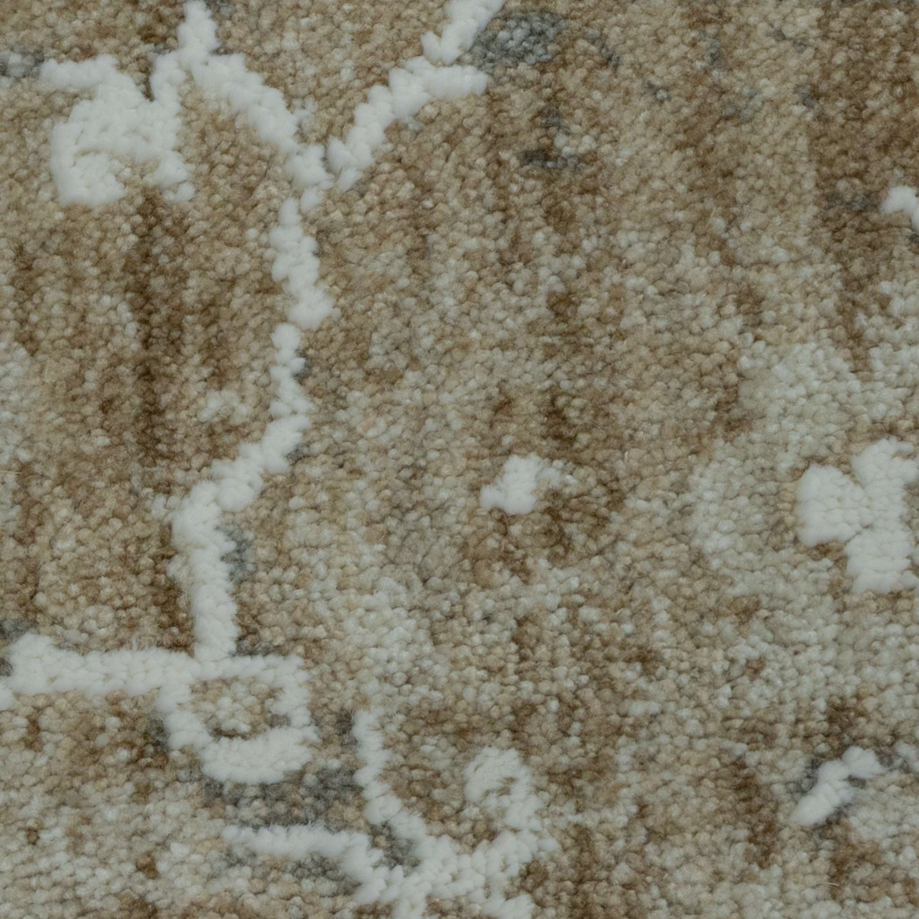 Mainstays Alfombra de Área para Interiores Medallón Persa Tradicional, Beige, 5 pies 3 pulg x 7 pies 5