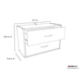 thumbnail image 2 of ClosetMaid Stackable 2 Drawer Wooden Horizontal Organizer, Dark Cherry, 2 of 6