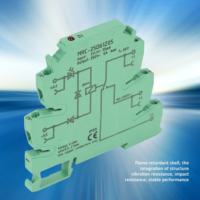 Relé PLC, MRC-25D61Z05 Módulo de relé electromagnético PLC de 5 V Diseño ultrafino PL Crelay a prueba de futuro